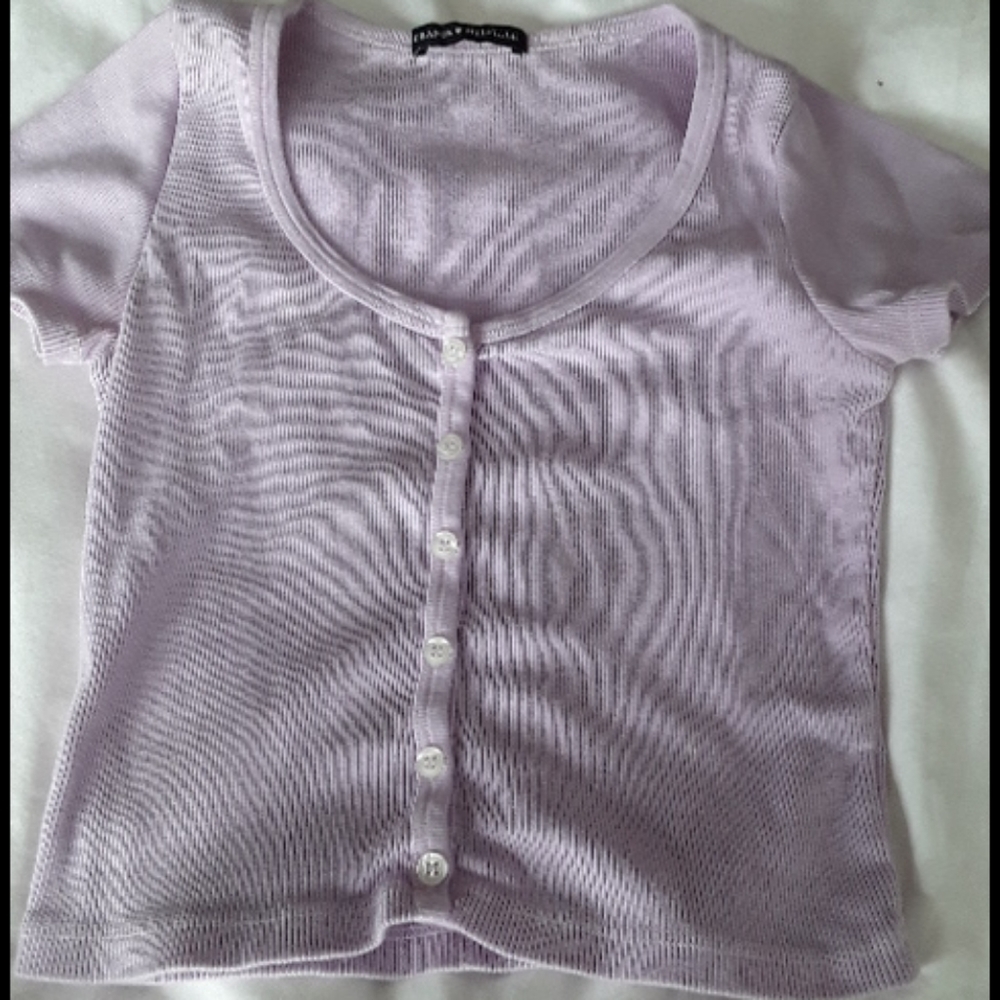 Brandy melville violet button down top